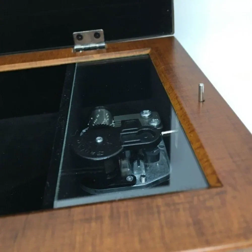Sanyo Wood Photo Frame Jewelry Music Box